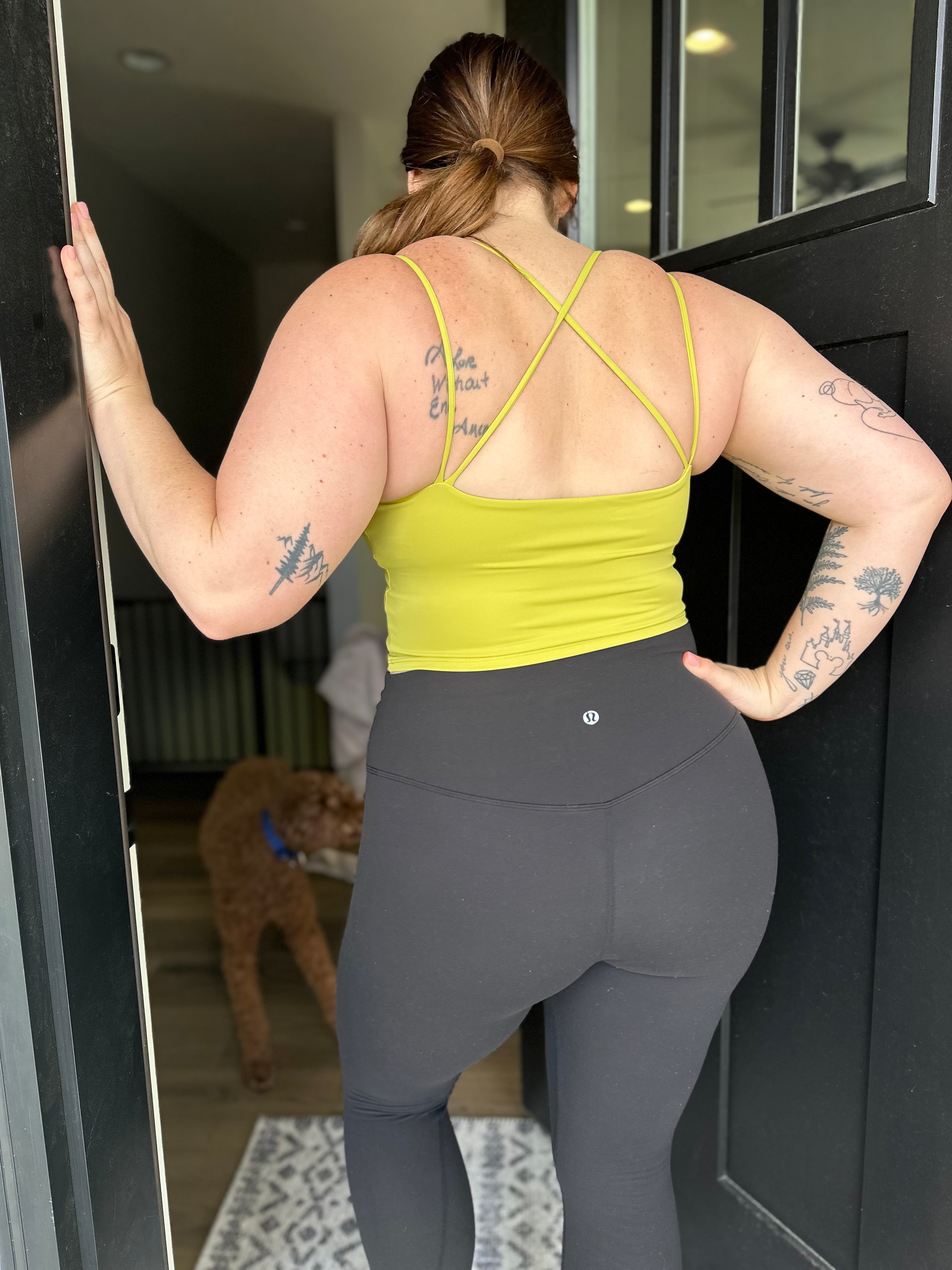 The Nellie Longline Bra - Yellow Green (MED)